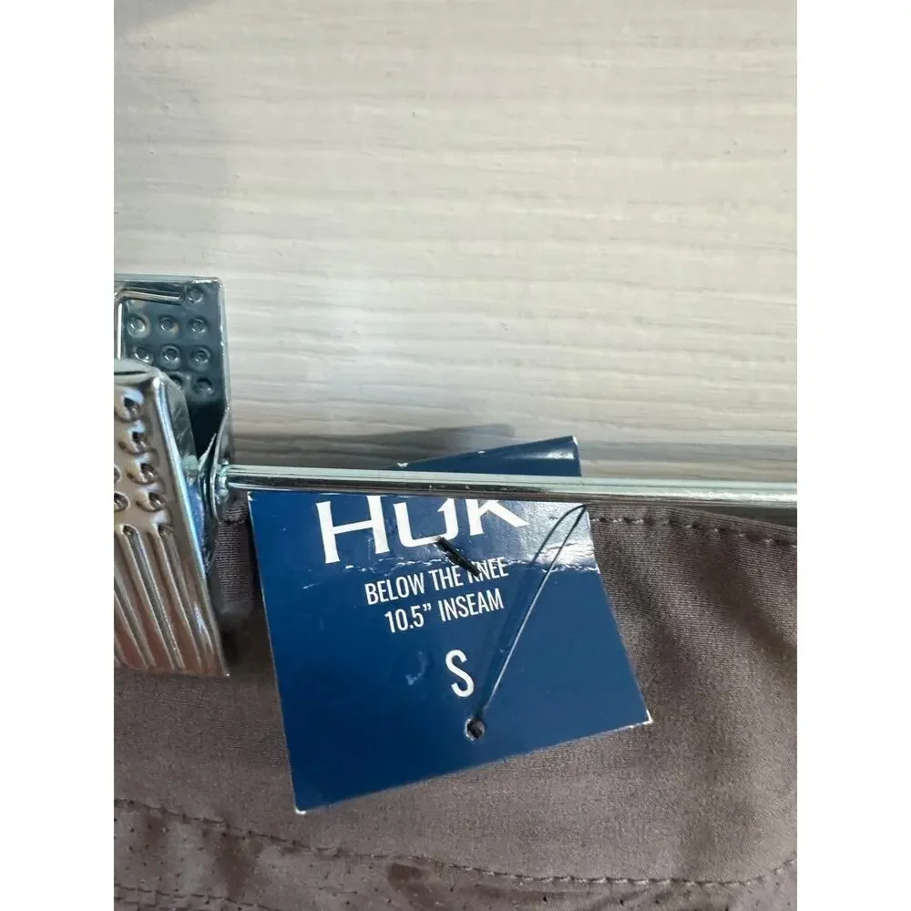 Huk NWT Next Level 10.5 Inch Shorts Sz S Iron Gray Fishing Outdoor Athletic